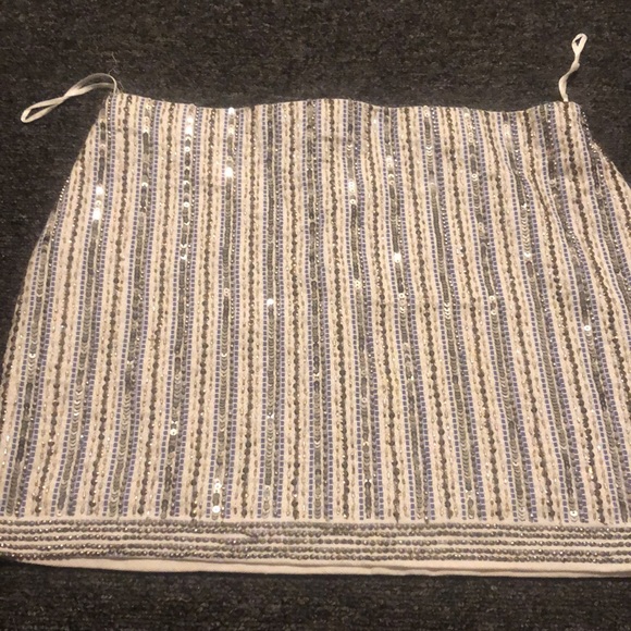 Zara Brand Sequin Beaded Boho Tribal Trafaluc Skirt Size MEDIUM - Picture 4 of 4